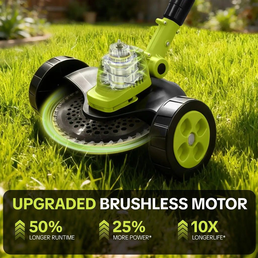 🔥50% OFF🔥Cordless Electric Weed Wacker, 3 Different Cutting & 2 Batteries,